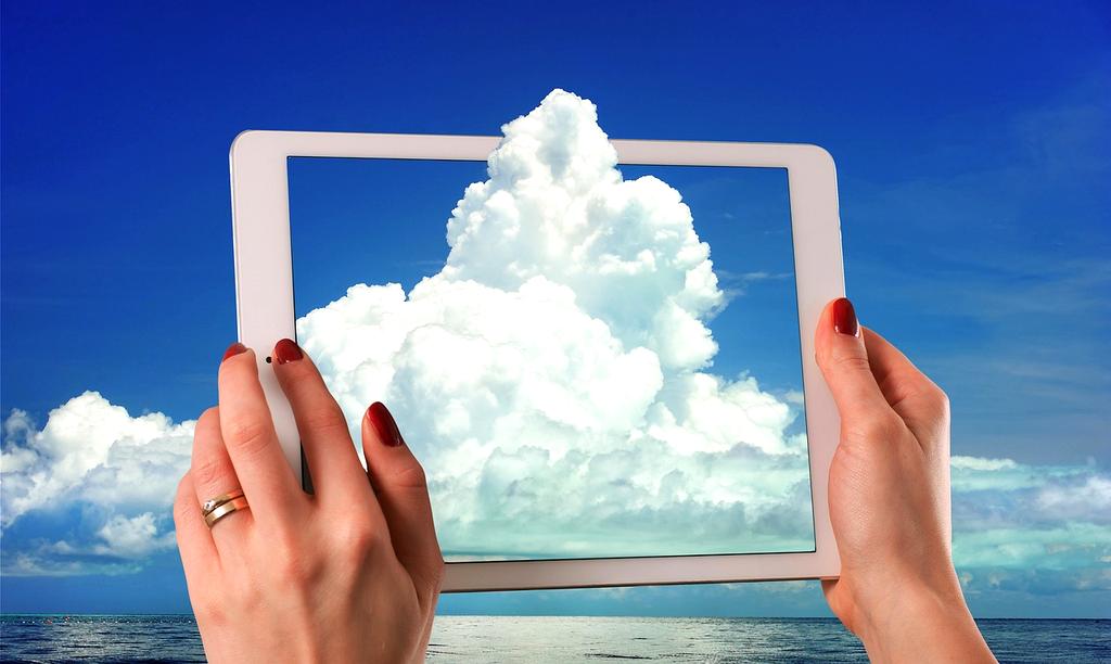 Illustration of cloud storage setup