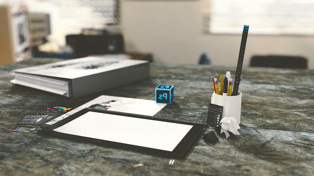 Productivity tools course illustration with documents and charts